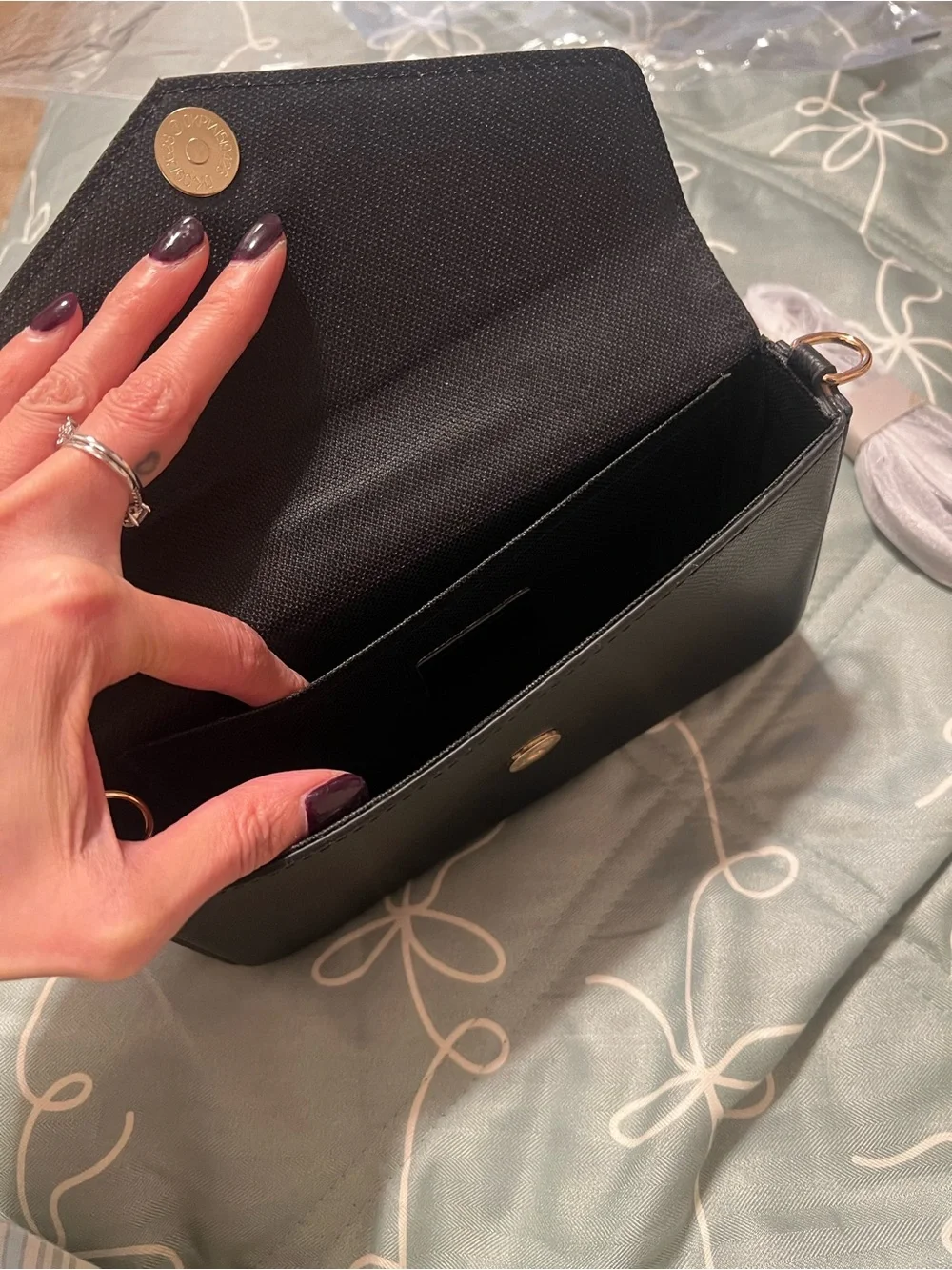 Coach Black Pebbled Bag